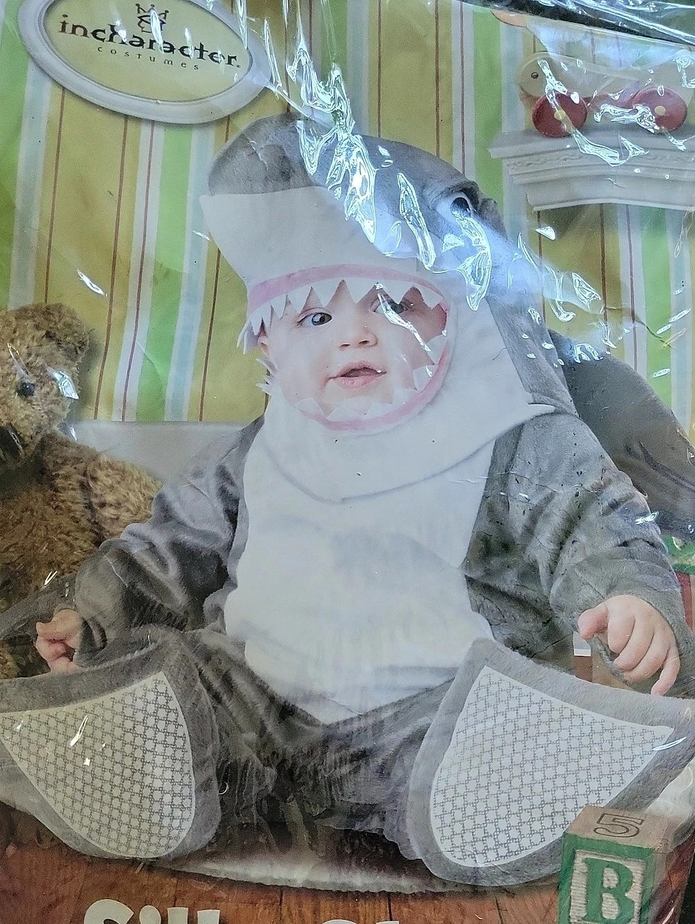 inCharacter Baby Gray & White Costume 6M-2T NWT